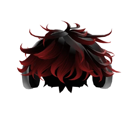 Black Red Cool Messy Hair