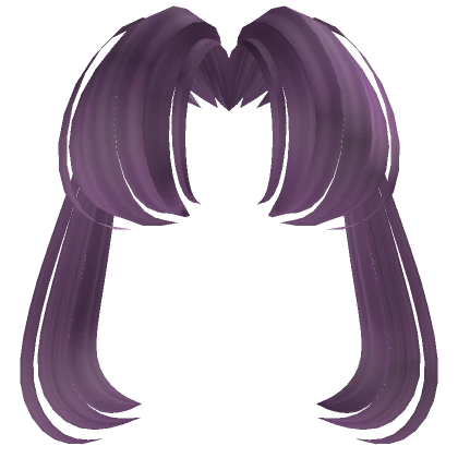 Foxy Middle Part Bangs in Purple