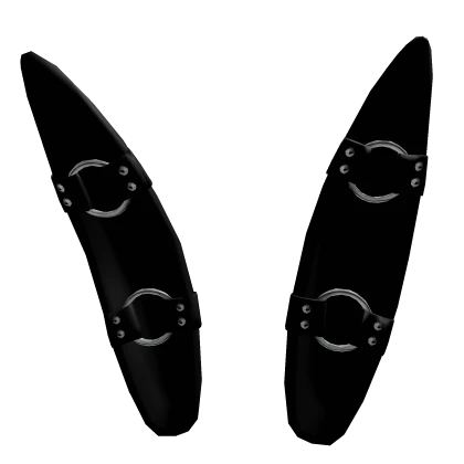 black emo bunny ears