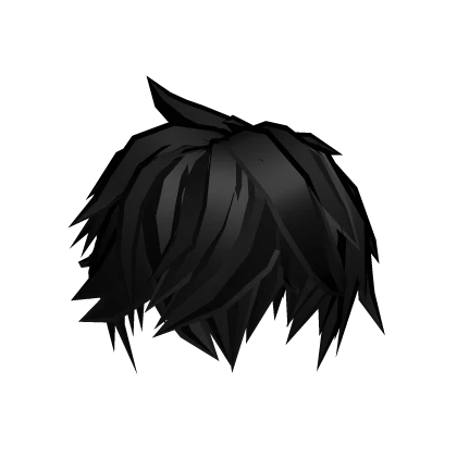 Messy Spiky Anime Boys Emo Hair (Black)