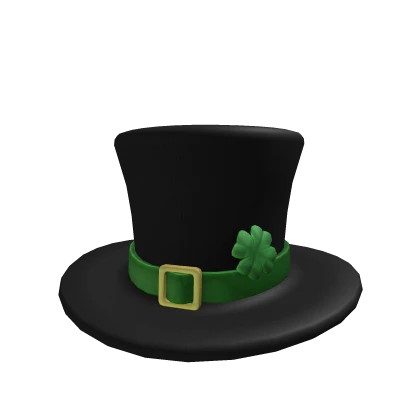 St. Patrick's Lucky Black Top Hat