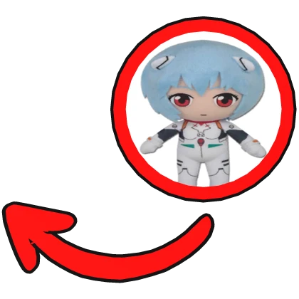 rei chiquita plushie red meme circle pointing