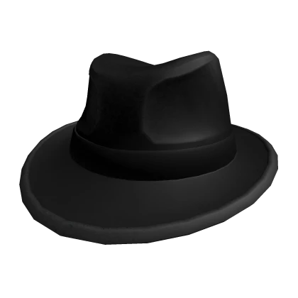 Slick Black Fedora of Serious Gangster Business