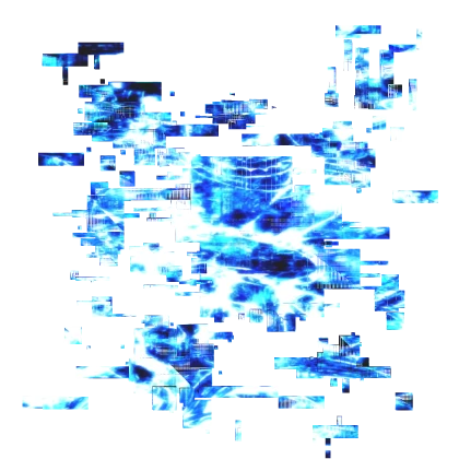 [GLITCH] Azure Y2K Hacker Void Torso