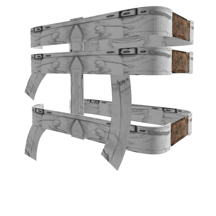 Mental Asylum patient's clothes white straps