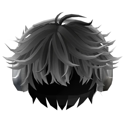 🍀Messy Boy Hair w Headphones(BlackWhite)