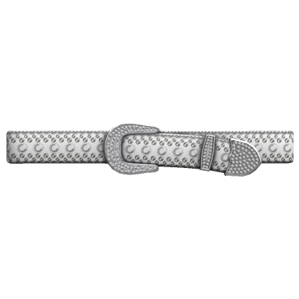 White Rhinestone Belt 1.0