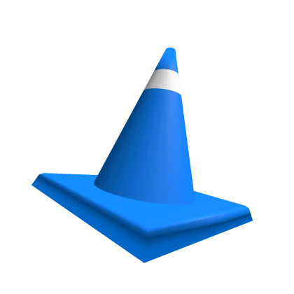 Blue Traffic Cone