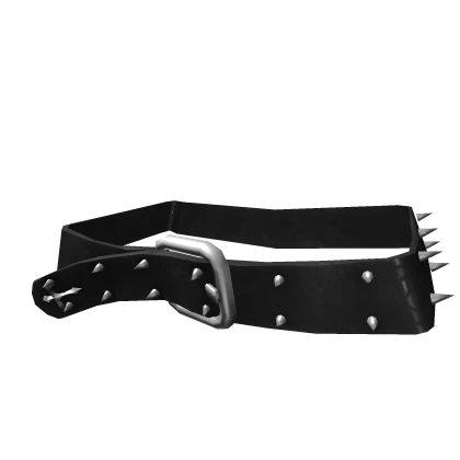 Y2K Black Spikey Belt