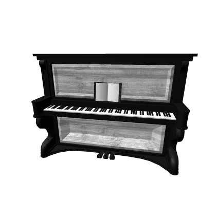 Piano in black and white