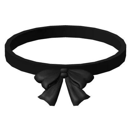 Cute Collar Bow Black