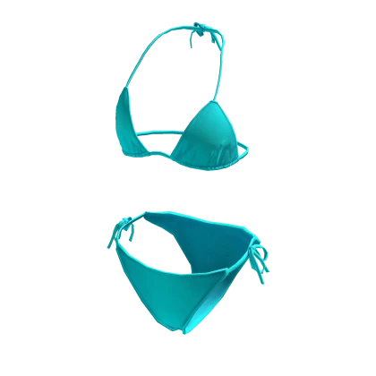 BIkini Swimsuit Cyan Blue