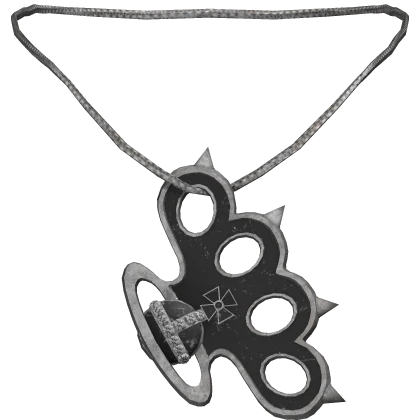 🦇3.0 Y2K Emo Punk Silver Vivi Knuckles Necklace🦇
