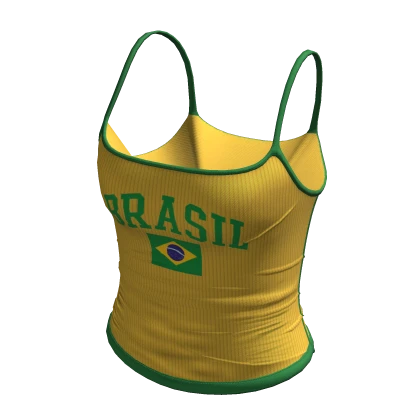 Brazil Flag Tank Top