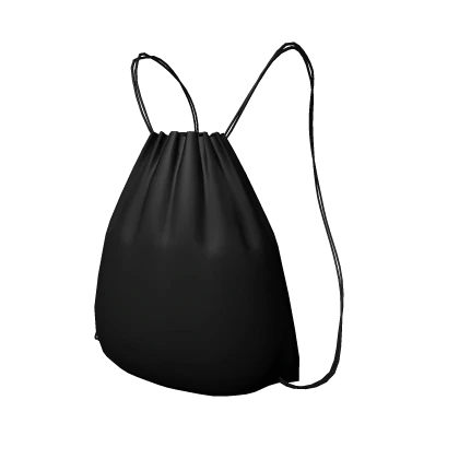 [3.0] Black Drawstring Bag