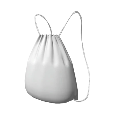 [3.0] White Drawstring Bag