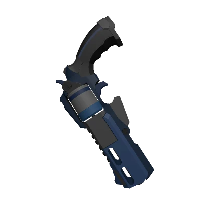 Blue Cyber Heavy Revolver (Left)