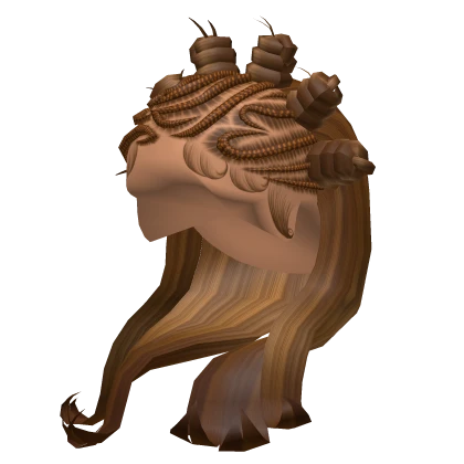 ⚜️• Bantu Knots w/ Fulani (Brown Highlights)