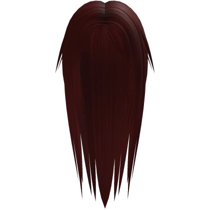 ☆ Dark Red Long Straight Middle Girl hair