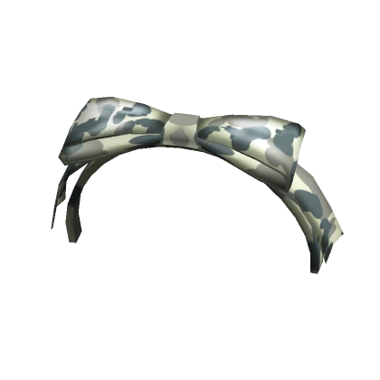 ♡ kawaii camo bow headband