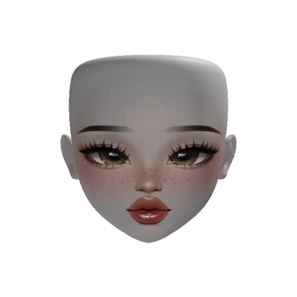 Earthy Freckled Cute Girl Makeup (Customizable)