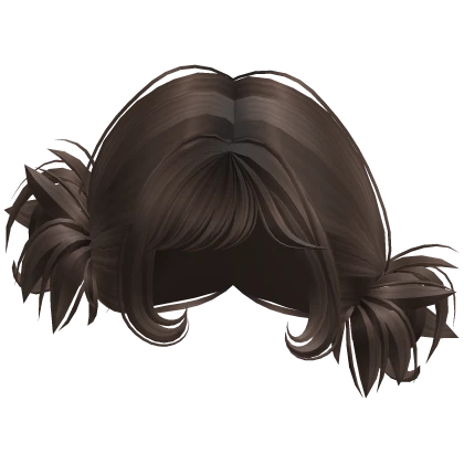 Y2K Spikey Tilted Rockstar Buns (Brown)