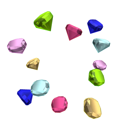 Diamond Gem Crystal Aura Rich Multi colored Gold