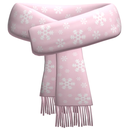 Snowflake Pink Scarf