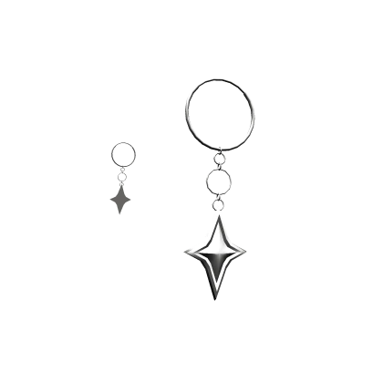 Silver Star Earrings