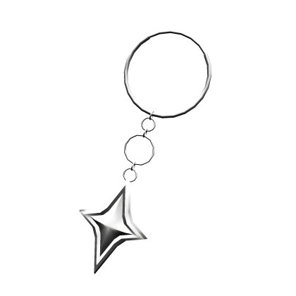 Left Silver Star Earring