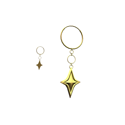 Gold Star Earrings