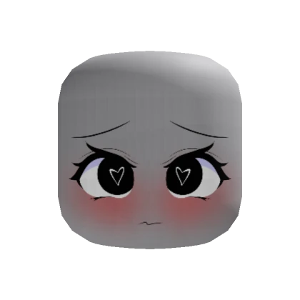 Flustered Heart Eyes Face