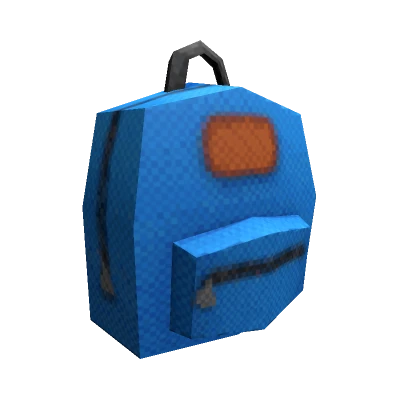 Low Poly Backpack (Blue)