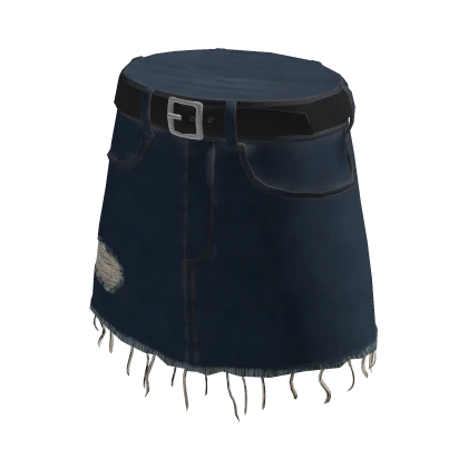 Jean Skirt with Belt