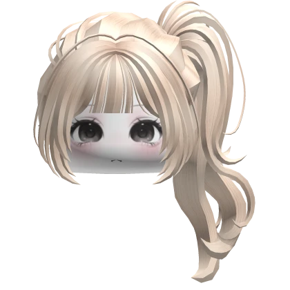 Cute Girl Wavy Ponytails