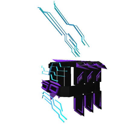 Cyber Shoulder Armor Purple (Right)