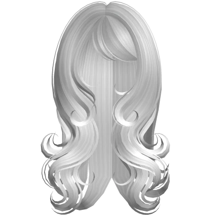 long dreamy wavy flowy hairstyle in white 