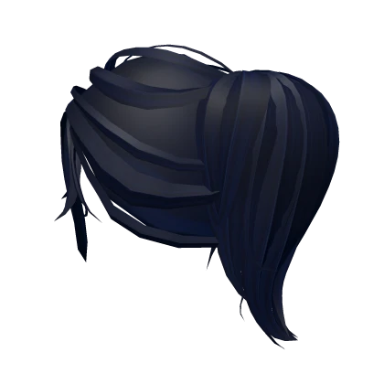 Wavy Blue Voluminous Ponytail (Caitlyn)