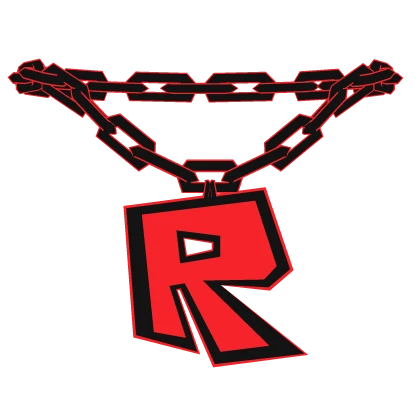 Black and Red Retro Roblox Chain