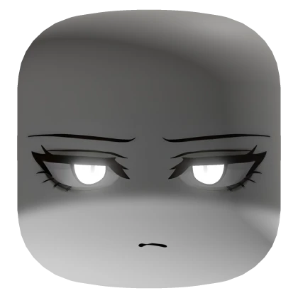 Shadowed Ghost Face With White Glowing Eyes