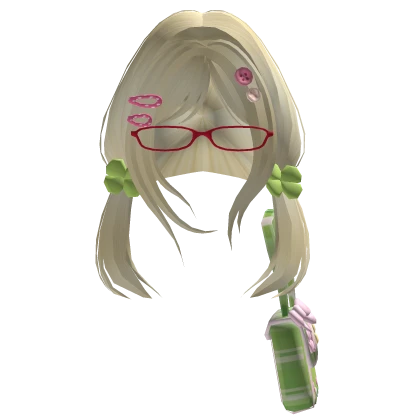 igari mori kei glasses & bag w yellow pigtails 3.0