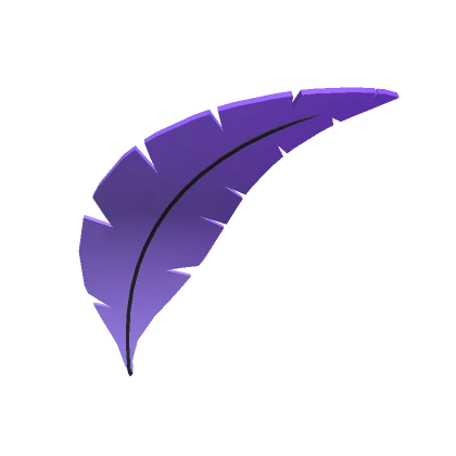 Top Hat Feather Add On - Purple Banded