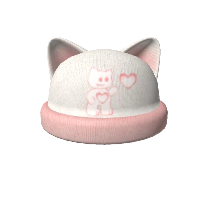 Cat Ears Ski Cap Pink