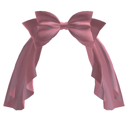 Majestic Draped Hair Bow in Pink