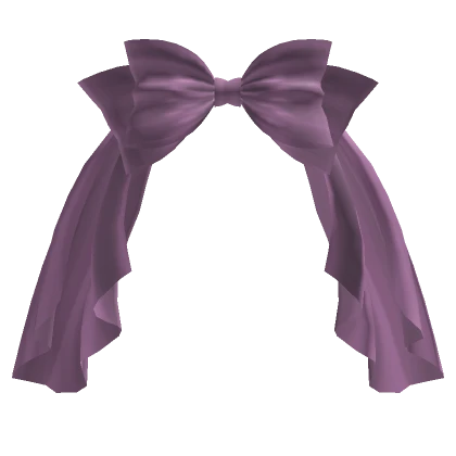 Majestic Draped Hair Bow in Purple