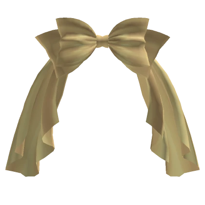 Majestic Draped Hair Bow in Yellow