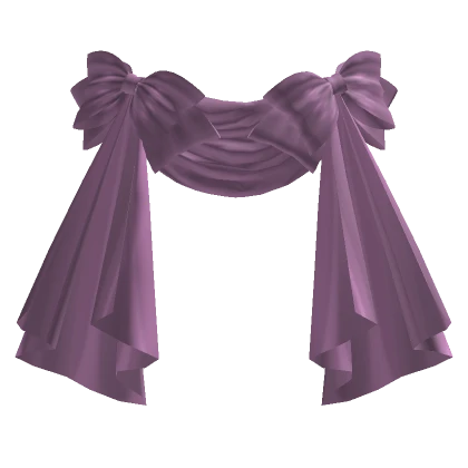 Front Draped Curtain Bustle in Purple