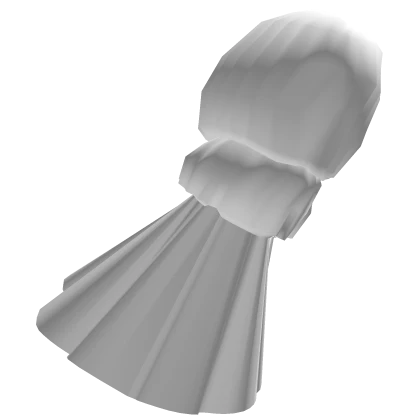 (Left) R6 White Puffy Ruffled Long Sleeve