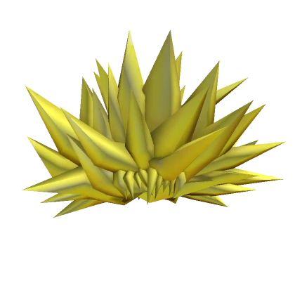 Yellow Spiky Anime Hair