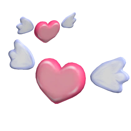 Angelic Hearts Hair Clips